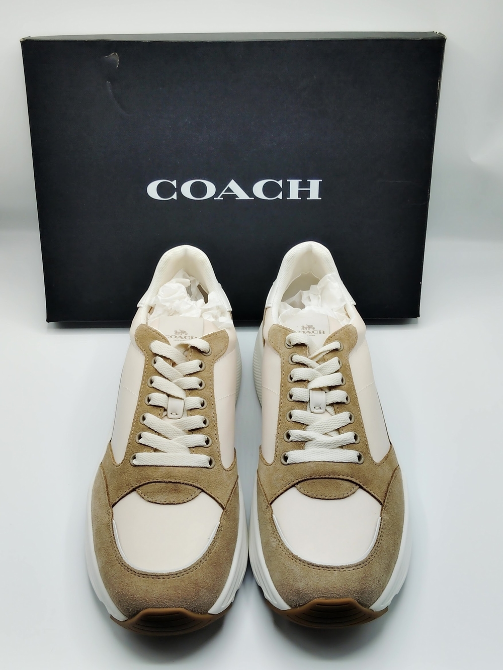 Coach Men’s Beige/Tan Runner Sneakers